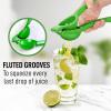 imageZulay Premium Quality Metal Lime Squeezer Citrus Juicer Manual Press for Extracting the Most Juice Possible  Lime Juicer BlackGreen