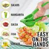 imageZulay Premium Quality Metal Lime Squeezer Citrus Juicer Manual Press for Extracting the Most Juice Possible  Lime Juicer BlackGreen