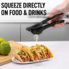 imageZulay Premium Quality Metal Lime Squeezer Citrus Juicer Manual Press for Extracting the Most Juice Possible  Lime Juicer BlackMidnight Black