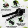 imageZulay Premium Quality Metal Lime Squeezer Citrus Juicer Manual Press for Extracting the Most Juice Possible  Lime Juicer BlackMidnight Black