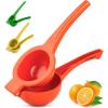 imageHydration Nation Orange Squeezer  Single Bowl Metal Citrus Juicer Extracts Oranges In Seconds  Easy To Squeeze Manual Press JuicerOrange