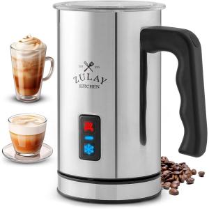 imageZulay Powerful Milk Frother for Coffee with Upgraded Titanium Motor  Handheld Frother Electric Whisk Milk Foamer Mini Mixer ampamp Coffee Blender Frother for Frappe Latte Matcha No Stand  SilverSilver