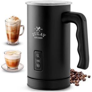 imageZulay Powerful Milk Frother for Coffee with Upgraded Titanium Motor  Handheld Frother Electric Whisk Milk Foamer Mini Mixer ampamp Coffee Blender Frother for Frappe Latte Matcha No Stand  SilverBlack