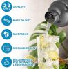 imageZulay Cocktail Shaker Set  Stainless Steel Mixed Drink Shaker  Martini Shaker Set with Build in Strainer Double Sided Jigger ampamp Muddler Combo Mixing Spoon  Pro Margarita Shaker  Large 24ozBlack
