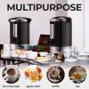 imageZulay Commercial Coffee Maker  100 Cup Coffee Percolator With DoubleWall Stainless Steel ampamp TwistLock Lid  Quick Brewing Coffee Urn With KeepWarm Mode For Events ampamp Catering  SilverBlack