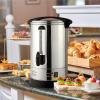 imageZulay Commercial Coffee Maker  100 Cup Coffee Percolator With DoubleWall Stainless Steel ampamp TwistLock Lid  Quick Brewing Coffee Urn With KeepWarm Mode For Events ampamp Catering  SilverSilver