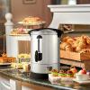imageZulay Commercial Coffee Maker  100 Cup Coffee Percolator With DoubleWall Stainless Steel ampamp TwistLock Lid  Quick Brewing Coffee Urn With KeepWarm Mode For Events ampamp Catering  SilverSilver