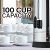 imageZulay Commercial Coffee Maker  100 Cup Coffee Percolator With DoubleWall Stainless Steel ampamp TwistLock Lid  Quick Brewing Coffee Urn With KeepWarm Mode For Events ampamp Catering  SilverSilver