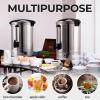 imageZulay Commercial Coffee Maker  100 Cup Coffee Percolator With DoubleWall Stainless Steel ampamp TwistLock Lid  Quick Brewing Coffee Urn With KeepWarm Mode For Events ampamp Catering  SilverSilver