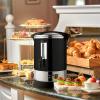 imageZulay Commercial Coffee Maker  100 Cup Coffee Percolator With DoubleWall Stainless Steel ampamp TwistLock Lid  Quick Brewing Coffee Urn With KeepWarm Mode For Events ampamp Catering  SilverBlack
