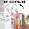 imageZulay Fruit Infuser Water Bottle  34oz  Leakproof With FullLength Infusion Rod  Men Womens Ideal Fitness Gift Or For Gym CampingBubblegum Pink