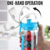 imageZulay Fruit Infuser Water Bottle  34oz  Leakproof With FullLength Infusion Rod  Men Womens Ideal Fitness Gift Or For Gym CampingSky Blue