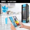 imageZulay Fruit Infuser Water Bottle  34oz  Leakproof With FullLength Infusion Rod  Men Womens Ideal Fitness Gift Or For Gym CampingSky Blue
