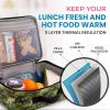 imageZulay Insulated Lunch Bag  Thermal Kids Lunch Bag With Spacious Compartment ampamp BuiltIn Handle  Portable Back To School Lunch Bag For Kids Boys ampamp Girls To Keep Food Fresh LadybugsShark Camouflage