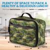 imageZulay Insulated Lunch Bag  Thermal Kids Lunch Bag With Spacious Compartment ampamp BuiltIn Handle  Portable Back To School Lunch Bag For Kids Boys ampamp Girls To Keep Food Fresh LadybugsShark Camouflage