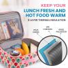 imageZulay Insulated Lunch Bag  Thermal Kids Lunch Bag With Spacious Compartment ampamp BuiltIn Handle  Portable Back To School Lunch Bag For Kids Boys ampamp Girls To Keep Food Fresh LadybugsLadybugs