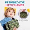 imageZulay Insulated Lunch Bag  Thermal Kids Lunch Bag With Spacious Compartment ampamp BuiltIn Handle  Portable Back To School Lunch Bag For Kids Boys ampamp Girls To Keep Food Fresh LadybugsShark Camouflage