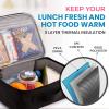 imageZulay Insulated Lunch Bag  Thermal Kids Lunch Bag With Spacious Compartment ampamp BuiltIn Handle  Portable Back To School Lunch Bag For Kids Boys ampamp Girls To Keep Food Fresh LadybugsBlack