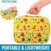 imageZulay Insulated Lunch Bag  Thermal Kids Lunch Bag With Spacious Compartment ampamp BuiltIn Handle  Portable Back To School Lunch Bag For Kids Boys ampamp Girls To Keep Food Fresh LadybugsDinosaurs