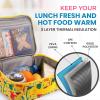 imageZulay Insulated Lunch Bag  Thermal Kids Lunch Bag With Spacious Compartment ampamp BuiltIn Handle  Portable Back To School Lunch Bag For Kids Boys ampamp Girls To Keep Food Fresh LadybugsDinosaurs