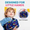 imageZulay Insulated Lunch Bag  Thermal Kids Lunch Bag With Spacious Compartment ampamp BuiltIn Handle  Portable Back To School Lunch Bag For Kids Boys ampamp Girls To Keep Food Fresh LadybugsSharks
