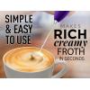 imageZulay Kitchen Milk Frother Wand Drink Mixer with AA Duracell Batteries Durable Handheld Milk Frother Electric Whisk  EasyClean Milk Frother Wand ampamp Mini Blender  Electric Coffee Frother  BlackDeep Purple