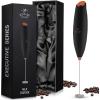 imageZulay Kitchen Milk Frother Wand Drink Mixer with AA Duracell Batteries Durable Handheld Milk Frother Electric Whisk  EasyClean Milk Frother Wand ampamp Mini Blender  Electric Coffee Frother  BlackBlack Copper
