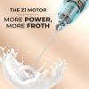 imageZulay Kitchen Milk Frother Wand Drink Mixer with AA Duracell Batteries Durable Handheld Milk Frother Electric Whisk  EasyClean Milk Frother Wand ampamp Mini Blender  Electric Coffee Frother  BlackWhite