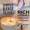 imageZulay Kitchen Milk Frother Wand Drink Mixer with AA Duracell Batteries Durable Handheld Milk Frother Electric Whisk  EasyClean Milk Frother Wand ampamp Mini Blender  Electric Coffee Frother  BlackLavender Blush