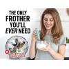 imageZulay Kitchen Milk Frother Wand Drink Mixer with AA Duracell Batteries Durable Handheld Milk Frother Electric Whisk  EasyClean Milk Frother Wand ampamp Mini Blender  Electric Coffee Frother  BlackFresh Mint
