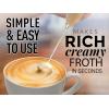 imageZulay Kitchen Milk Frother Wand Drink Mixer with AA Duracell Batteries Durable Handheld Milk Frother Electric Whisk  EasyClean Milk Frother Wand ampamp Mini Blender  Electric Coffee Frother  BlackMaple