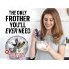 imageZulay Kitchen Milk Frother Wand Drink Mixer with AA Duracell Batteries Durable Handheld Milk Frother Electric Whisk  EasyClean Milk Frother Wand ampamp Mini Blender  Electric Coffee Frother  BlackDeep Sea