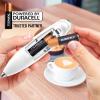 imageZulay Kitchen Milk Frother Wand Drink Mixer with AA Duracell Batteries Durable Handheld Milk Frother Electric Whisk  EasyClean Milk Frother Wand ampamp Mini Blender  Electric Coffee Frother  BlackWhite