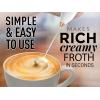 imageZulay Kitchen Milk Frother Wand Drink Mixer with AA Duracell Batteries Durable Handheld Milk Frother Electric Whisk  EasyClean Milk Frother Wand ampamp Mini Blender  Electric Coffee Frother  BlackWhite Rose Gold