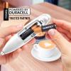 imageZulay Kitchen Milk Frother Wand Drink Mixer with AA Duracell Batteries Durable Handheld Milk Frother Electric Whisk  EasyClean Milk Frother Wand ampamp Mini Blender  Electric Coffee Frother  BlackWhite
