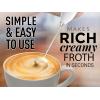 imageZulay Kitchen Milk Frother Wand Drink Mixer with AA Duracell Batteries Durable Handheld Milk Frother Electric Whisk  EasyClean Milk Frother Wand ampamp Mini Blender  Electric Coffee Frother  BlackWhite