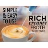 imageZulay Kitchen Milk Frother Wand Drink Mixer with AA Duracell Batteries Durable Handheld Milk Frother Electric Whisk  EasyClean Milk Frother Wand ampamp Mini Blender  Electric Coffee Frother  BlackDeep Sea