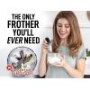 imageZulay Kitchen Milk Frother Wand Drink Mixer with AA Duracell Batteries Durable Handheld Milk Frother Electric Whisk  EasyClean Milk Frother Wand ampamp Mini Blender  Electric Coffee Frother  BlackStorm