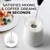 imageZulay Kitchen Milk Frother Wand Drink Mixer with AA Duracell Batteries Durable Handheld Milk Frother Electric Whisk  EasyClean Milk Frother Wand ampamp Mini Blender  Electric Coffee Frother  BlackBlack