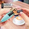 imageZulay Kitchen Milk Frother Wand Drink Mixer with AA Duracell Batteries Durable Handheld Milk Frother Electric Whisk  EasyClean Milk Frother Wand ampamp Mini Blender  Electric Coffee Frother  BlackCupcake
