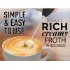 imageZulay Kitchen Milk Frother Wand Drink Mixer with AA Duracell Batteries Durable Handheld Milk Frother Electric Whisk  EasyClean Milk Frother Wand ampamp Mini Blender  Electric Coffee Frother  BlackBlack
