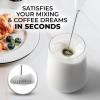 imageZulay Kitchen Milk Frother Wand Drink Mixer with AA Duracell Batteries Durable Handheld Milk Frother Electric Whisk  EasyClean Milk Frother Wand ampamp Mini Blender  Electric Coffee Frother  BlackWhite