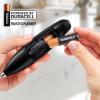 imageZulay Kitchen Milk Frother Wand Drink Mixer with AA Duracell Batteries Durable Handheld Milk Frother Electric Whisk  EasyClean Milk Frother Wand ampamp Mini Blender  Electric Coffee Frother  BlackMetallic Black