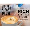 imageZulay Kitchen Milk Frother Wand Drink Mixer with AA Duracell Batteries Durable Handheld Milk Frother Electric Whisk  EasyClean Milk Frother Wand ampamp Mini Blender  Electric Coffee Frother  BlackDeep Sea