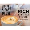 imageZulay Kitchen Milk Frother Wand Drink Mixer with AA Duracell Batteries Durable Handheld Milk Frother Electric Whisk  EasyClean Milk Frother Wand ampamp Mini Blender  Electric Coffee Frother  BlackMarble White
