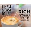 imageZulay Kitchen Milk Frother Wand Drink Mixer with AA Duracell Batteries Durable Handheld Milk Frother Electric Whisk  EasyClean Milk Frother Wand ampamp Mini Blender  Electric Coffee Frother  BlackOcean Spray