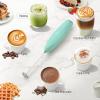 imageZulay Kitchen Milk Frother Wand Drink Mixer with AA Duracell Batteries Durable Handheld Milk Frother Electric Whisk  EasyClean Milk Frother Wand ampamp Mini Blender  Electric Coffee Frother  BlackFresh Mint