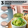 imageZulay Kitchen Premium Large 15oz Potato Ricer Heavy Duty Professional Stainless Steel Potato Masher and Ricer Kitchen Tool Press and Mash Kitchen Gadget  Metallic BlackRose Gold