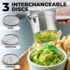 imageZulay Kitchen Premium Large 15oz Potato Ricer Heavy Duty Professional Stainless Steel Potato Masher and Ricer Kitchen Tool Press and Mash Kitchen Gadget  Metallic BlackSilver  Black