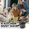 imageZulay Kitchen Premium Large 15oz Potato Ricer Heavy Duty Professional Stainless Steel Potato Masher and Ricer Kitchen Tool Press and Mash Kitchen Gadget  Metallic BlackMetallic Black